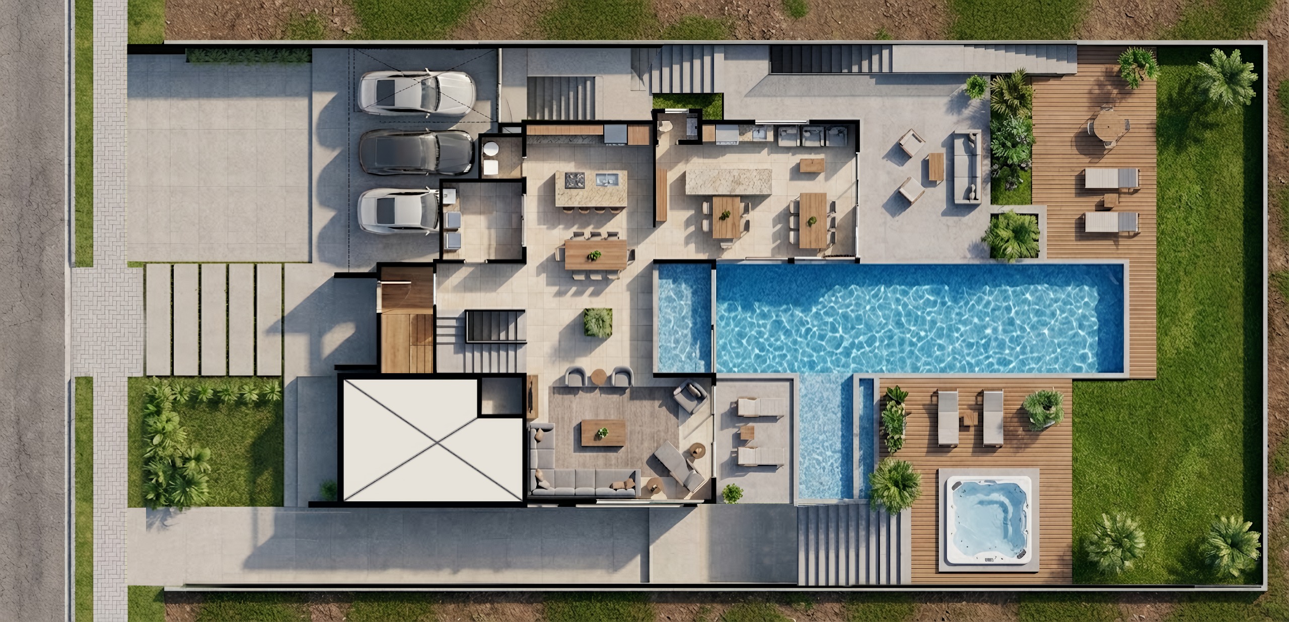 Planta - Área de Lazer